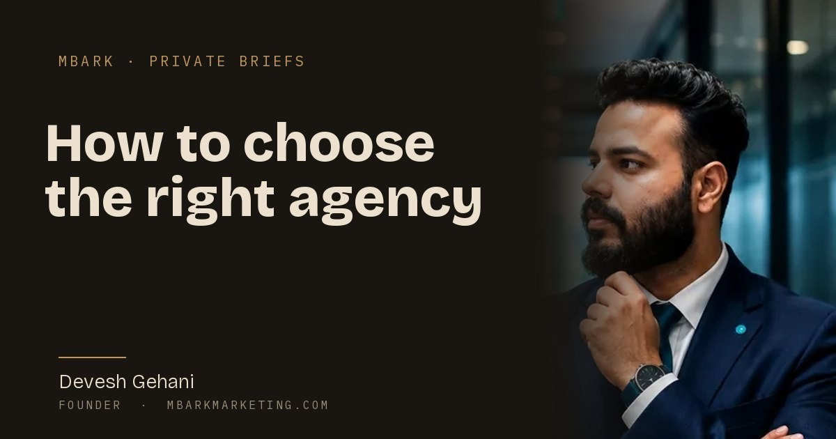 Devesh Gehani, founder of MBark Marketing, on how to choose an education marketing agency in India